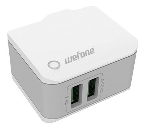 Cargador  Wefone Pared Dual Plug 2.4 Amp Auto-id