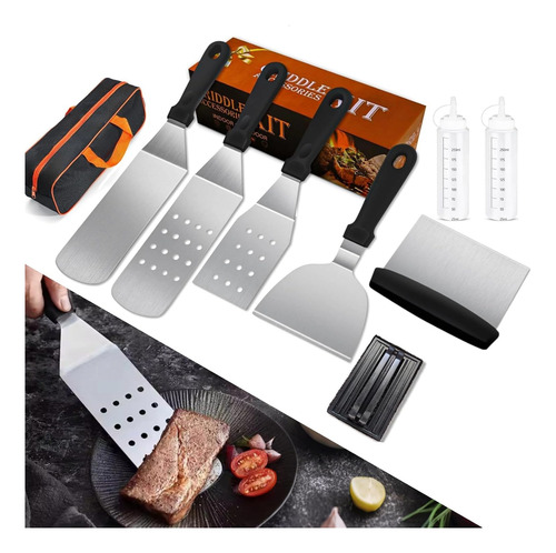 Kit De 9 Accesorios Para Parrilla Al Aire Libre