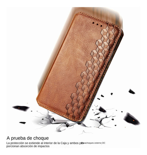 Funda De Piel Para Samsung A03 A13 A23 A33 A53 A73 A12 A22 A32 A52, Moderna Funda Magnética A Cuadros Con Ranura Para Tarjetas