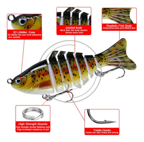 Señuelo De Pesca Robótico Biónico Cebo Bluegill A