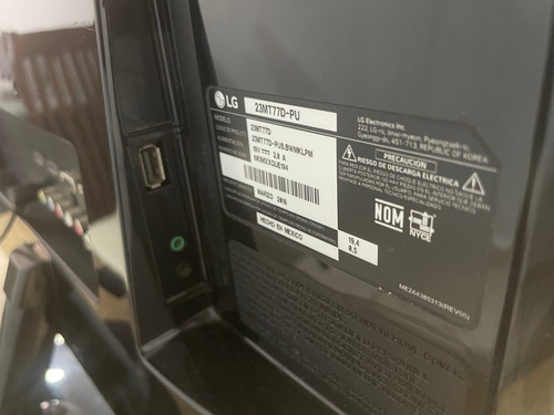 Tv Monitor Lg 24 Pulgadas Led Hdmi Usb 2.0 Negro (Usado)