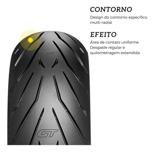 Pneu Pirelli Angel Gt 160/60 Zr17 Traseiro W 69 X 1