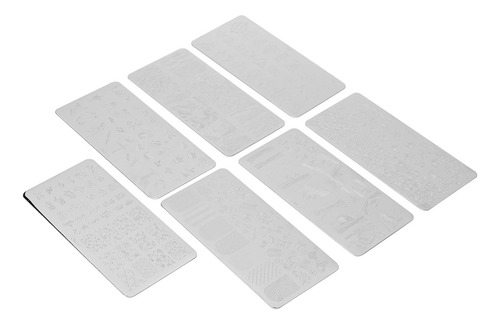7pcs Nail Stamping Plate Women Nail Art Templates Nail
