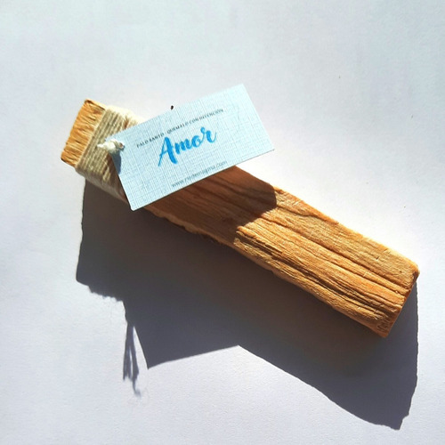 Palo Santo Con Palabra Afirmación. Incienso Sahumerio Natura