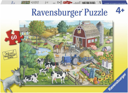 Ravensburger Rompecabezas: Animales En La Granja 60 Piezas