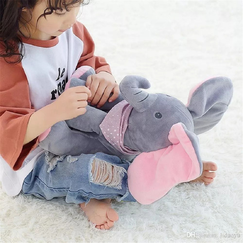 Juego Juguete Elefante Pick A Boo Bebe Sonido Musical