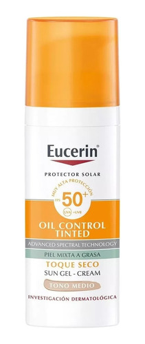Protector Solar Facial Eucerin Sun Fps 50+ Tono Medio 50ml