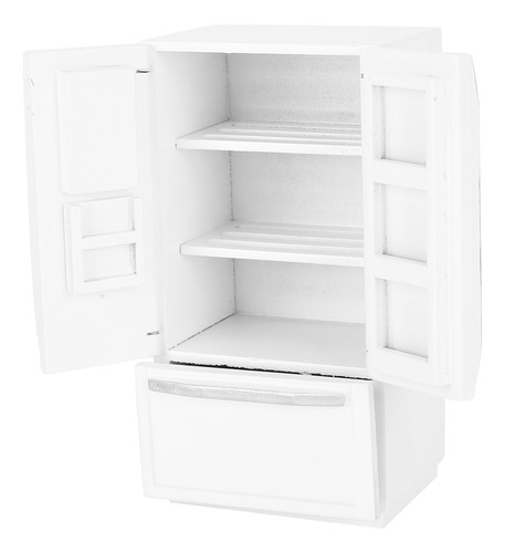 Refrigerador Modelo 1:12 Minipuertas De Madera De Abedul Con