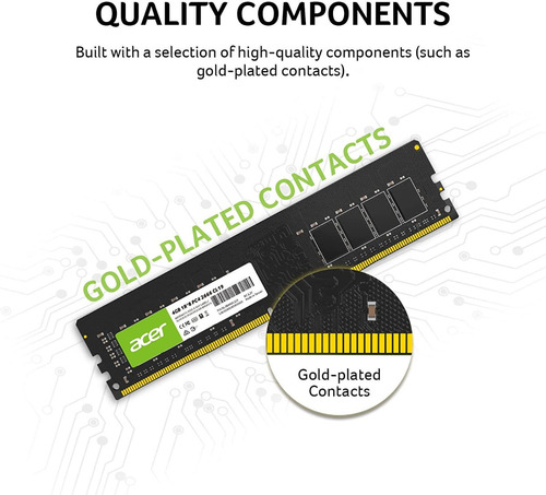 Memoria Ram 4gb | Ddr4 | 2666 | Ud100 | U-dimm | Acer
