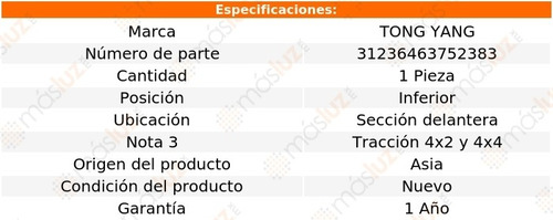Tolva Motor Inf Secc Del Lincoln Navigator 98/02 Tong Yang