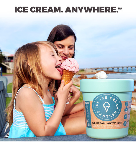 The Ice Cream Canteen Mantiene Nieve Congelada Durante Horas