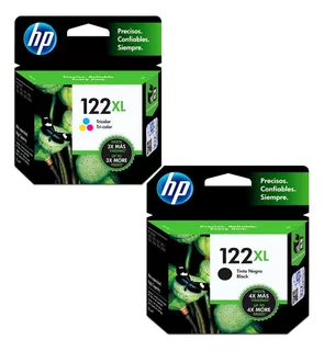 Kit Tinta Hp 122xl Negro / Tri-color Deskjet 2050 / D1000