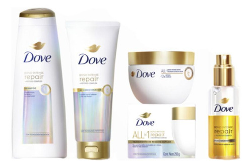 Pack Dove Bond Repair:sérum Oleo, Shampoo,acond Y Mascarilla
