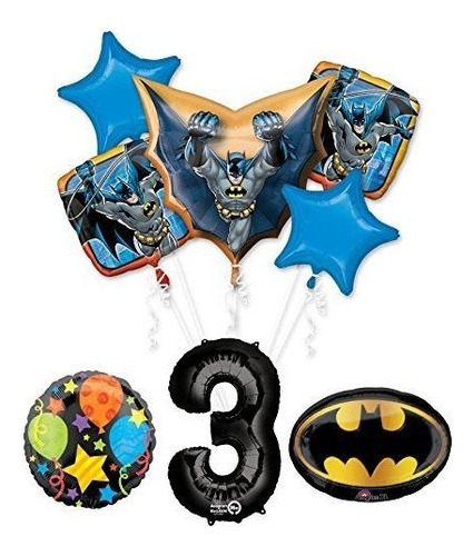 The Ultimate Batman 3rd Birthday Party Supplies And Balloon