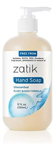 Jabón De Manos Zatik Sin Perfume, 355 Ml, Hidratante Para Pe