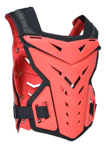 Chaleco De Armadura De Moto De Cross Con Protector De Rojo