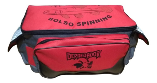 Bolso Pesca Depredador Tararira Spinning Señuelo + 4 Cajas