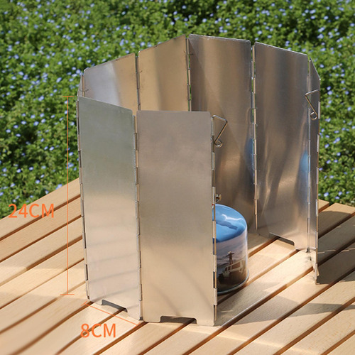 Parabrisas De Estufa De Camping, Pantalla De Viento Plegable