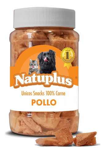 Natuplus Pollo Snack 100% Natural Liofilizado X 100g