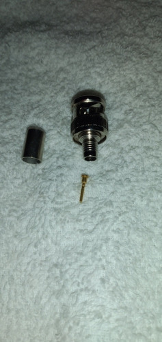 Imagen 4 de 7 de Conector Bnc (macho) Crimpeable Para Coaxial Rg-142