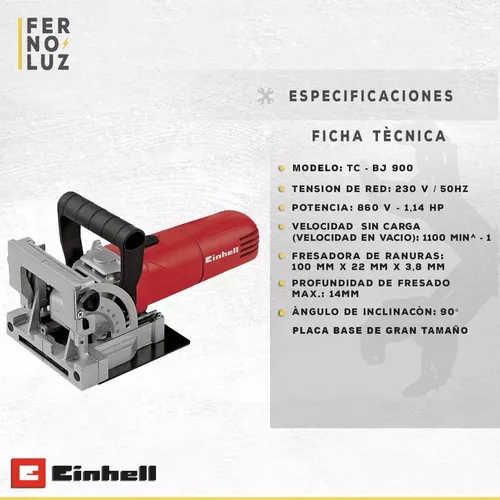 Engalletadora Cortadora Madera Einhell Tc-bj 900 + 3 Galleta