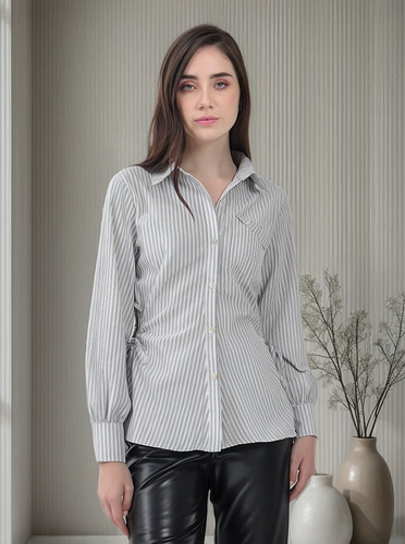 Blusa Para Mujer Long Fit With String At Side Forever 21