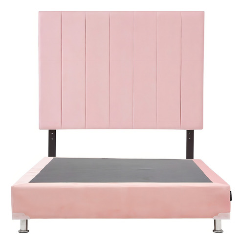 Cabecera Queen Size Dicasa Argos Rosa + Box Dicasa Pink