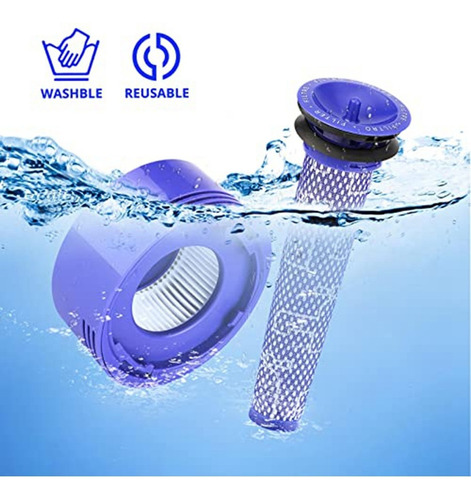 Paquete De 4 Filtros Para Dyson V7, V8 Animal Y V8 Absolutea