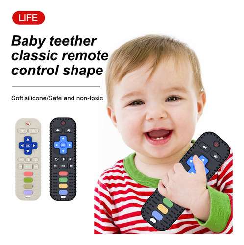 Mordedor De Silicona Para Bebés Control Remoto Juguetes Dent