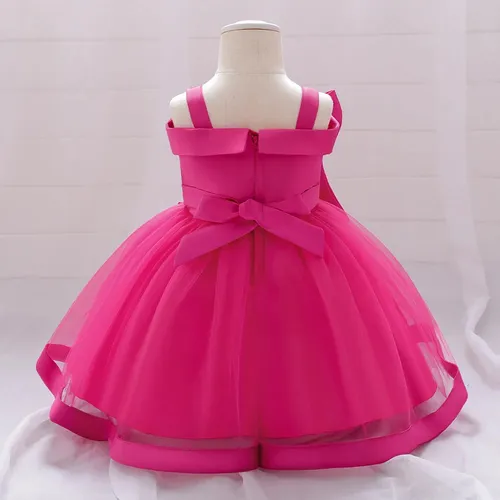 Vestido De Niña Frozen Bella Celeste Azul Amarillo Barbie