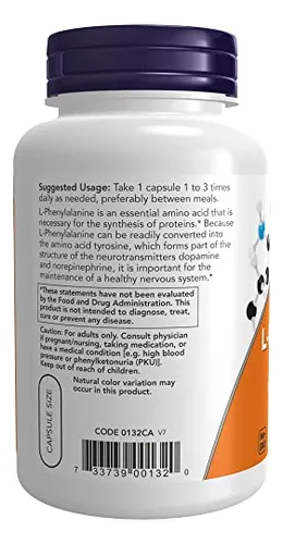 L Phenylalanine 500mg 120 Cap Now