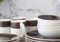 Comprar Juego 16 Piezas De Porcelana Terra Moka 3s16 Sets Volf