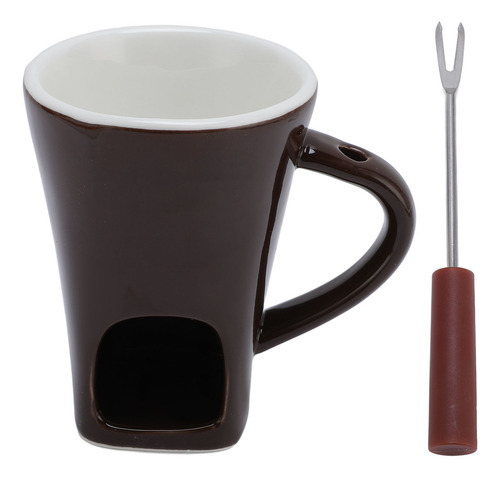 Juego De Tazas De Fondue Para Derretir Chocolate, Cerámica D