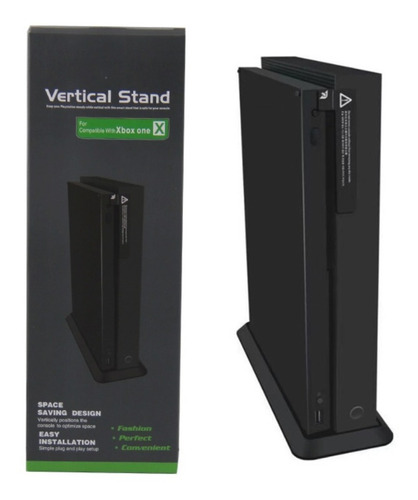 Xbox One X Base Vertical Sencilla Negro