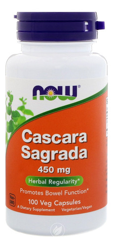 Cáscara Sagrada 450 Mg 100 Cápsulas Now Foods