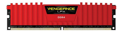 Memória Ram Corsair Vengeance Lpx 8gb Ddr4 2400mhz Vermelho