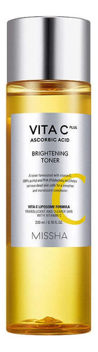 Missha Vita C Plus Ascorbic Acid Brightening Toner 200ml Tipo de piel Todo tipo de piel
