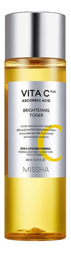 Missha Vita C Plus Ascorbic Acid Brightening Toner 200ml Tipo De Piel Todo Tipo De Piel