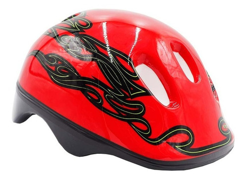 Casco De Seguridad Infantil Para Niño Bicicleta Patineta Color Rojo Talla UNITALLA