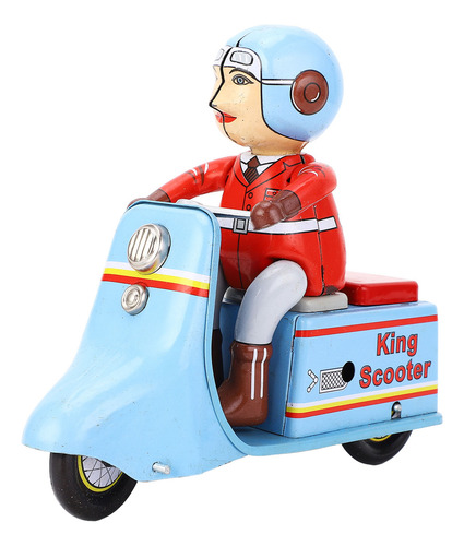 Juguete Retro Con Mecanismo De Relojería, Moto, Diseño Decor