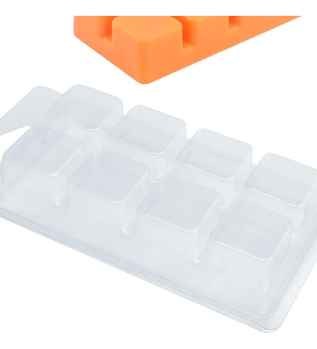 Recipientes Para Derretir Cera, 8 Cavidades, Transparentes,