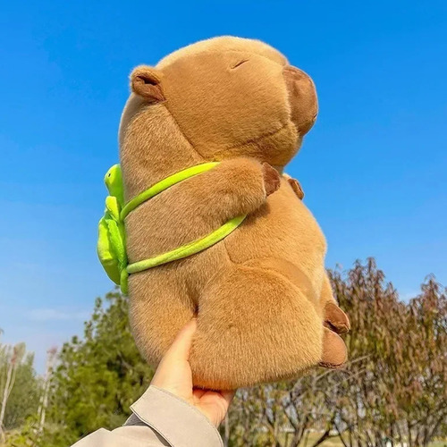 Bonito muñeco de peluche Capibara, regalo de cumpleaños con colores fijos