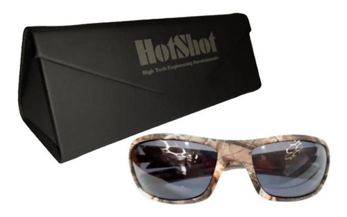 Gafas Polarizadas, Mxcfm-002, Black Lens, Camuflaje, Flotan Color Café