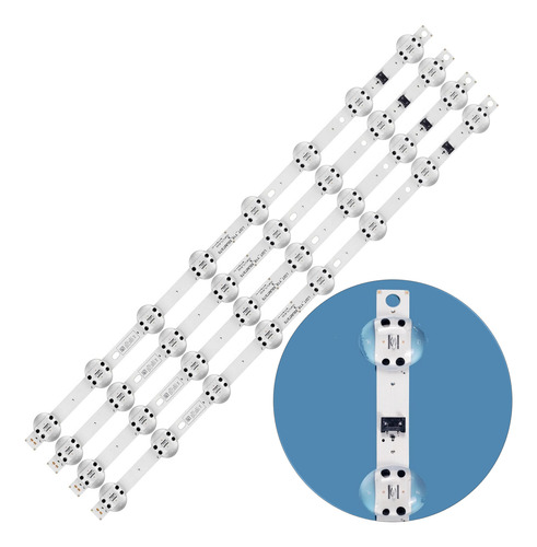 4 Tiras Con 8 Leds Compatible Para 55un7300 55un7300puc