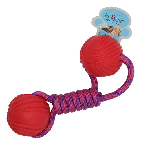 3 Pelota Cuerda Perro Con Agarradera Juguete Mordedera Mod 101
