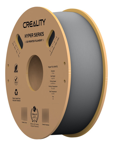 Filamento Pla Creality Hp Hyper Para Alta Velocidade - Cinza