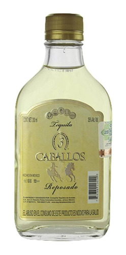 Paquete De 3 Tequila 3 Caballos Reposado 200 Ml