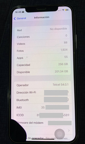 iPhone X 256 Gb Plata (Usado)