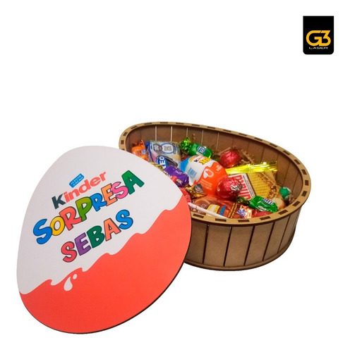 Imagen 3 de 3 de Caja Huevo Kinder