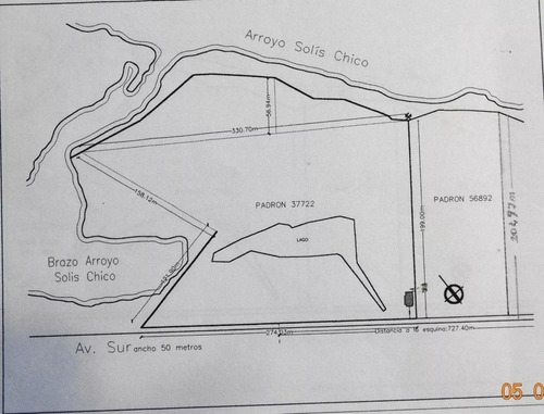 Finca O Predio Sobre Costas Del Arroyo Solís Chico Canelones